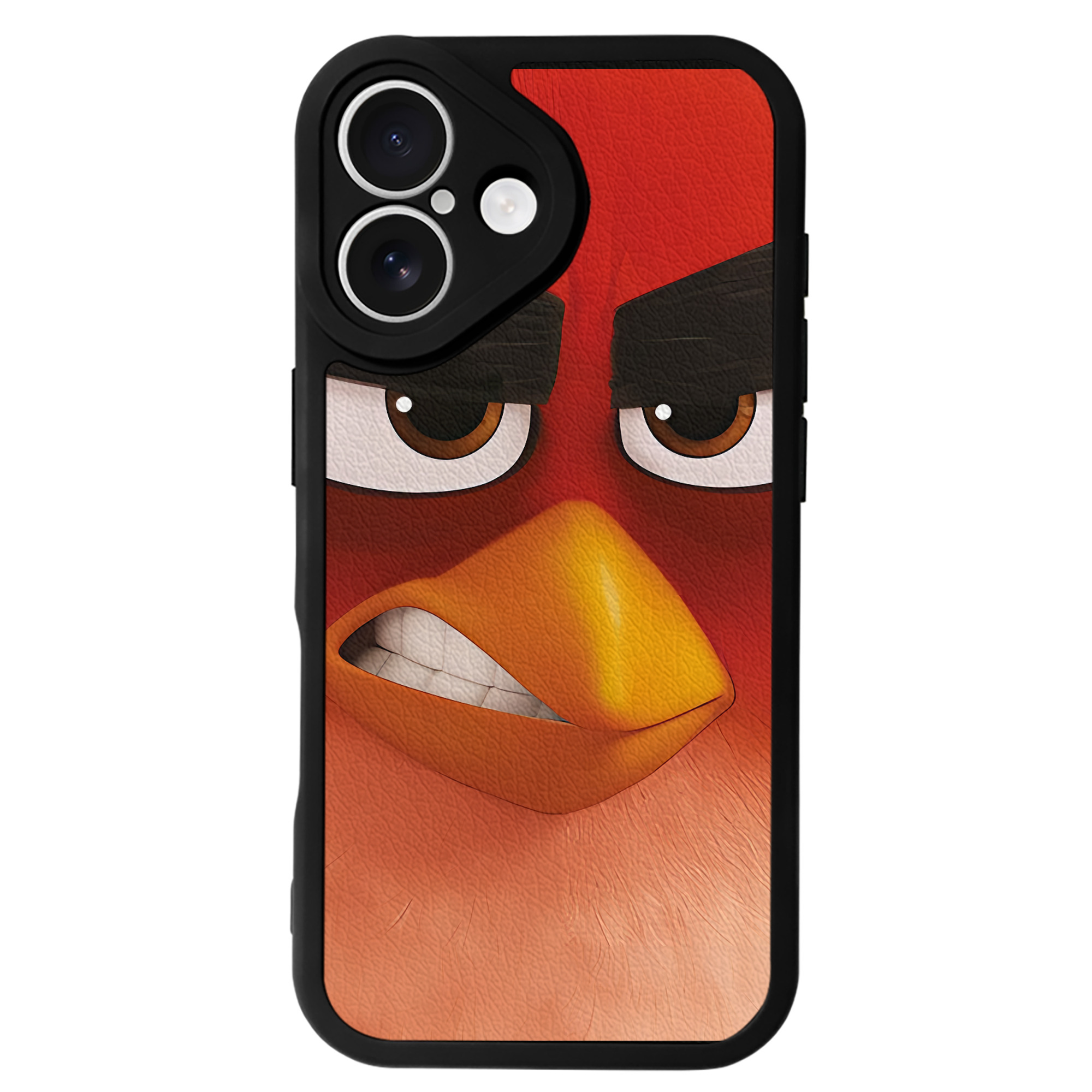 （画像用） Angry Birds アングリーバード 【iPhone 16シリーズ対応】シリコンスマホケース（レザー調） 材質：シリコン